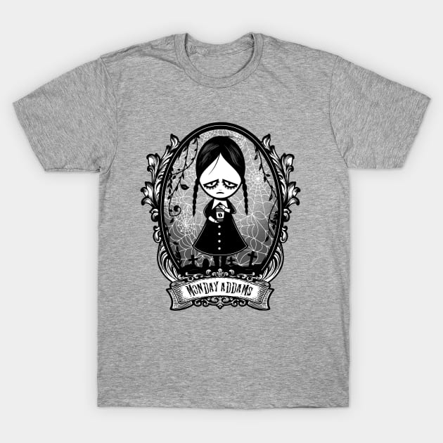 Monday Addams T-Shirt by JayHai